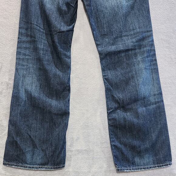 Silver Mens Indigo Medium Wash Gordie Straight Leg Relaxed Fit Jeans Size 34x32 - Picture 6 of 14